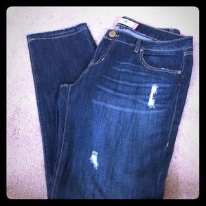 Cabi 3045 Deconstructed Slim Boyfriend Jeans